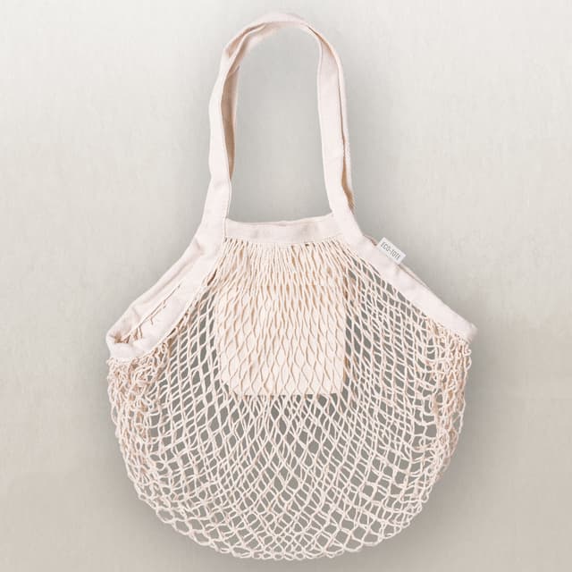 Foldable Cotton Mesh Produce and Grocery Bag for Shopping — View 3