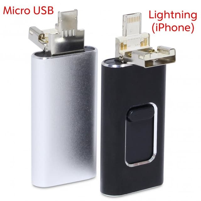 4-in-1 OTG USB-C Thumb Drive for Phones and Computers — View 2