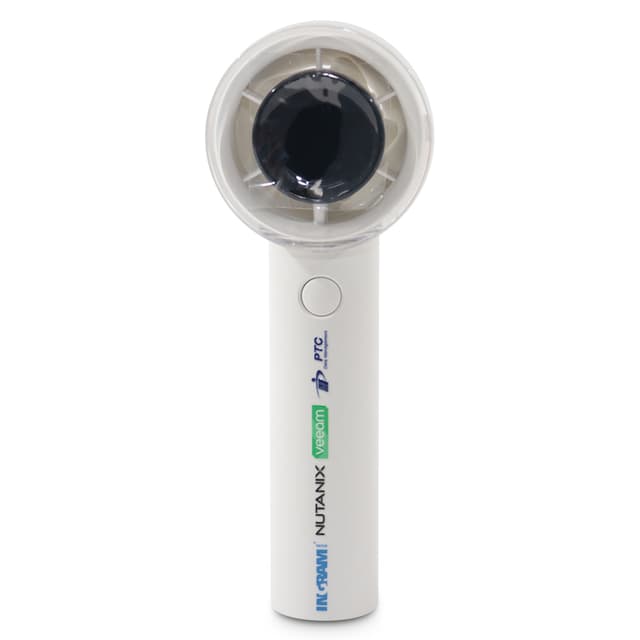 Portable Turbo Handheld Fan with Digital Display and 100 Speed Settings — View 5