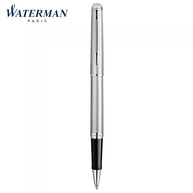 Waterman Hemisphere Stainless Steel Rollerball Pen — View 1