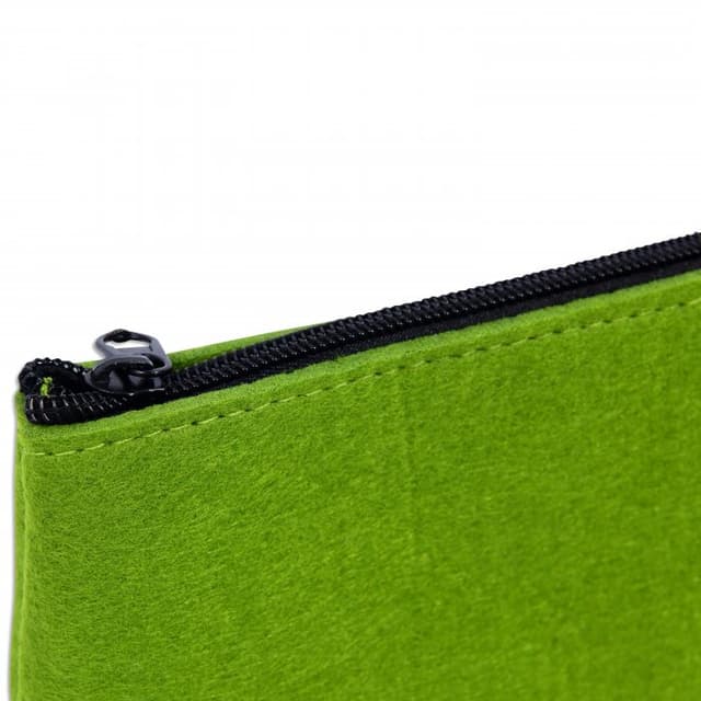 Basic Wool Felt Zip Pouch for Everyday Storage — View 3