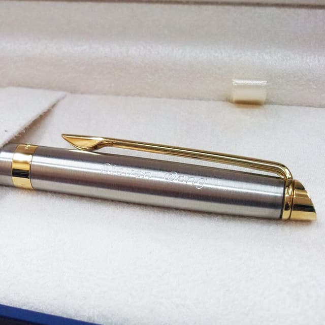 Waterman Hemisphere Stainless Steel Rollerball Pen — View 2