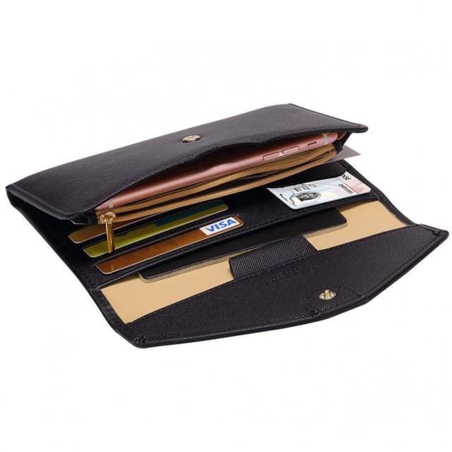 Premium PU Leather Multi-Purpose Travel Passport Wallet Organiser — View 4