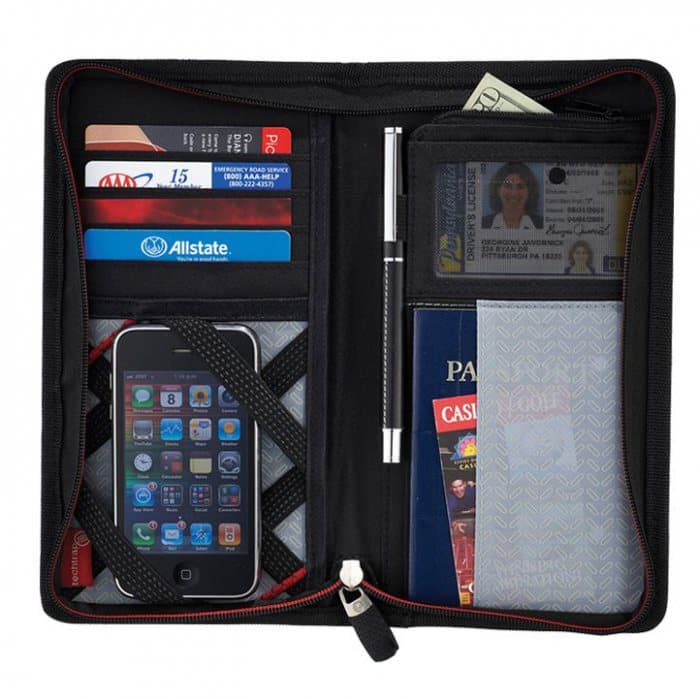 Premium Travel Organiser with Passport and Card Slots — View 1