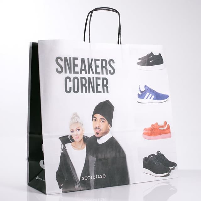 A3 Kraft Paper Bag with Twisted Handle for Eco Packaging — View 3