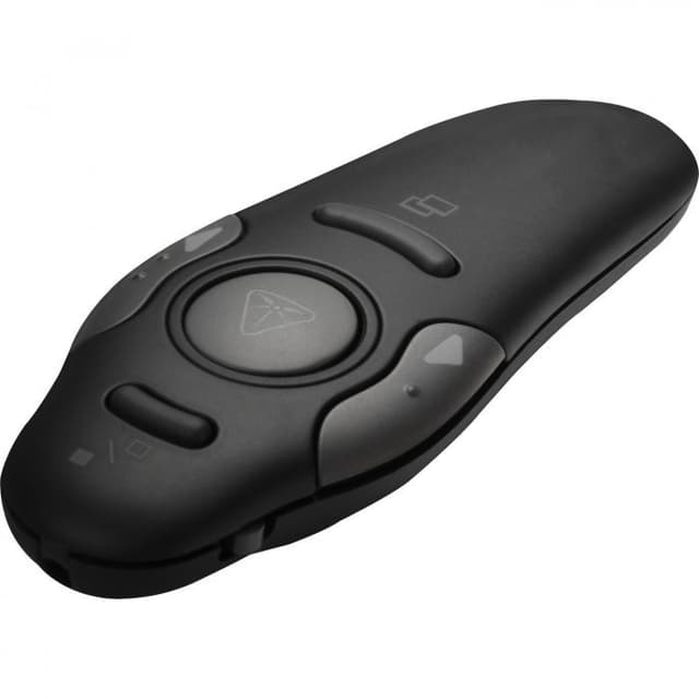 Ergonomic Wireless Presenter Remote with Built-In Laser Pointer for Slides — View 3