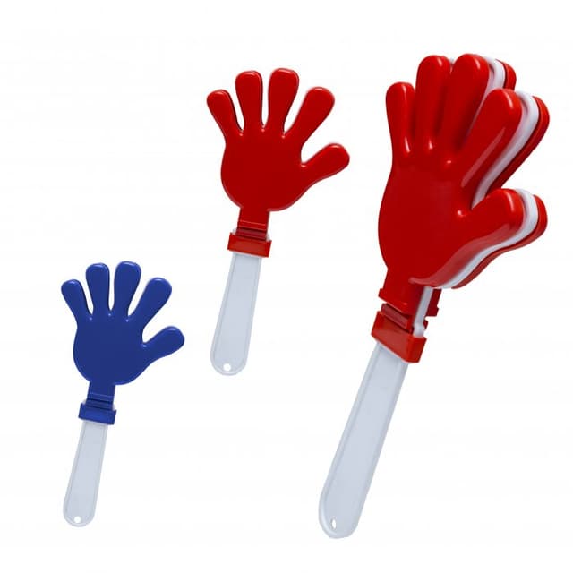 Novelty Hand Clappers for Events and Sports Cheering — View 1