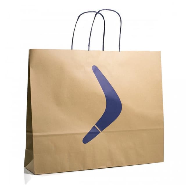 A3 Kraft Paper Bag with Twisted Handle for Eco Packaging — View 2