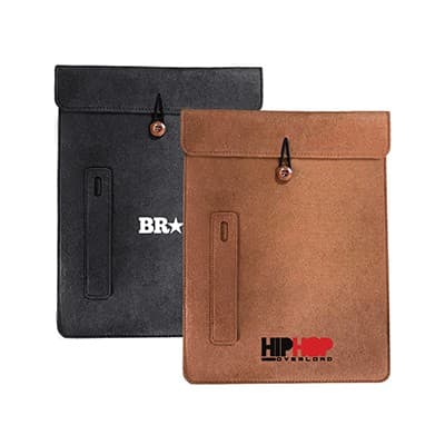 15.4 inch Felt Tablet Document Sleeve with Pen Holder — View 1