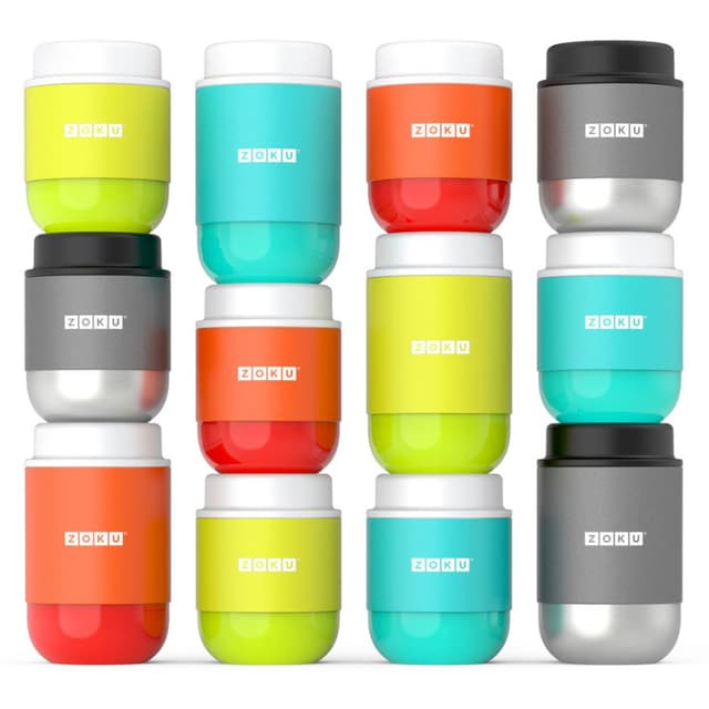 Zoku Stackable Insulated Food Jar Set 300ml 470ml — View 4