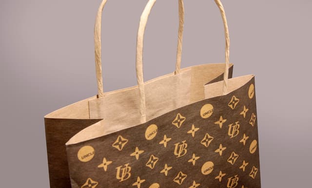 A3 Kraft Paper Bag with Twisted Handle for Eco Packaging — View 5