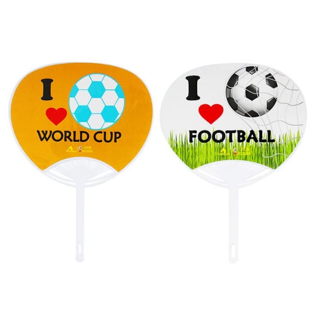 Disc-Shaped Foldable Hand Fan with Handle for Outdoor Events — View 3
