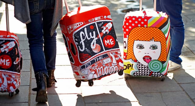 LOQI Water-Resistant Spandex Luggage Cover for Travel — View 5
