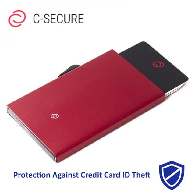 C-SECURE Aluminium RFID-Blocking Cardholder — View 1
