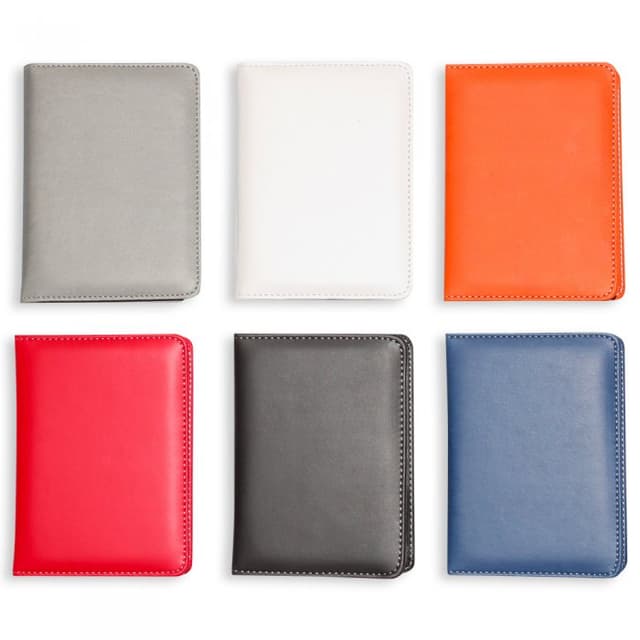 Smooth PU Leather Passport Cover with Card Slots — View 4