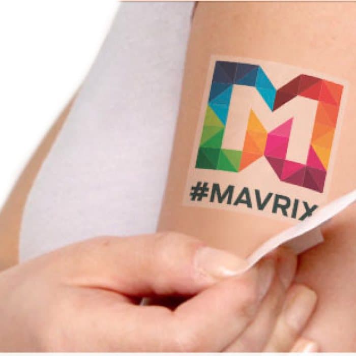Custom Printable Waterproof Temporary Tattoo Stickers for Events and Branding — View 1