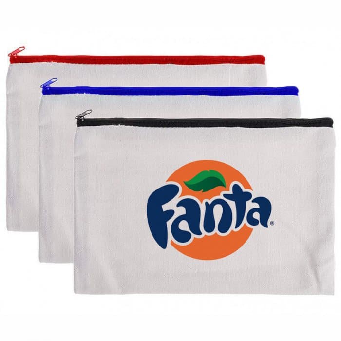 Canvas Document Pouch with Zipper for Event Handouts — View 1
