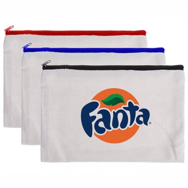 Canvas Document Pouch with Zipper for Event Handouts — View 1