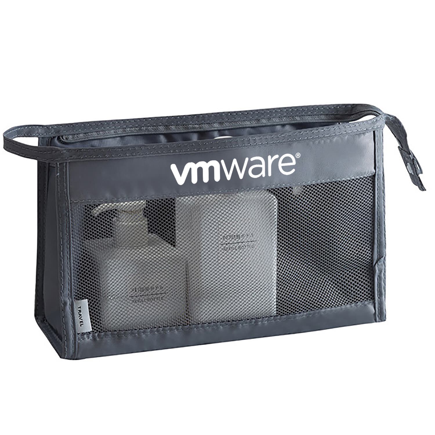 Classic Mesh Zipper Utility Pouch for Travel and Cosmetics — View 1