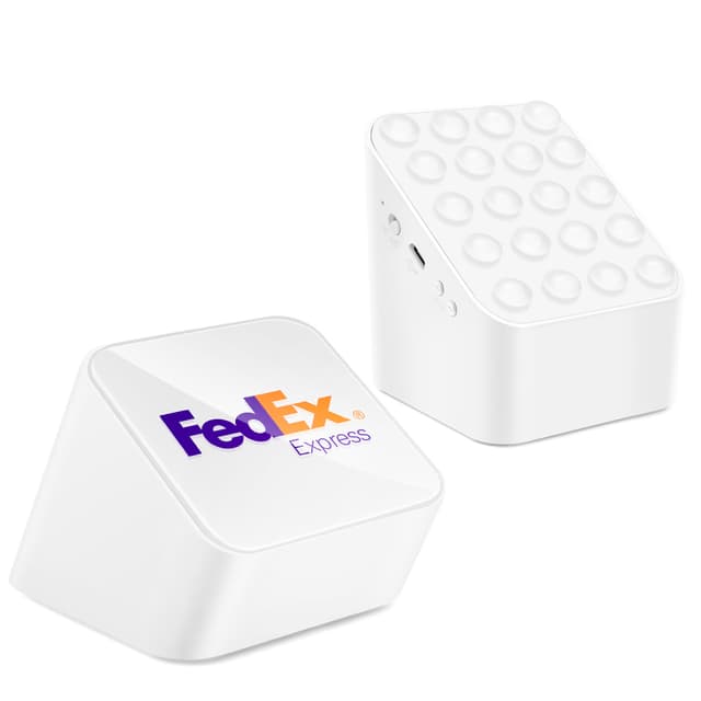 2-in-1 Suction Bluetooth Speaker with Built-In Phone Stand — View 1