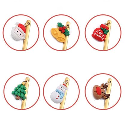 Festive Christmas Cutlery Fork and Spoon Gift Box Set — View 3