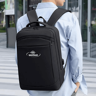 15.6 inch DOLLY Laptop Backpack with External USB Port — View 2
