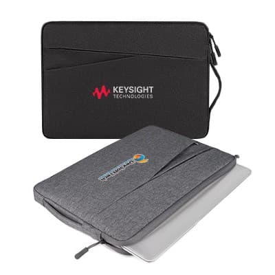 14 inch Water-Repellent Polyester Laptop Pouch with Pockets — View 1