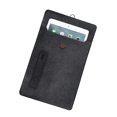 15.4 inch Felt Tablet Document Sleeve with Pen Holder — View 3