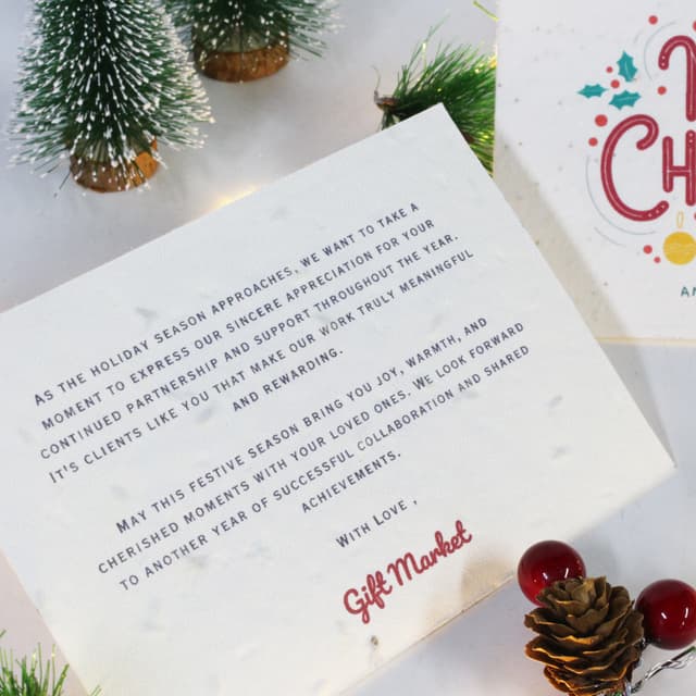 Plantable Seed Paper Christmas Greeting Card — View 4