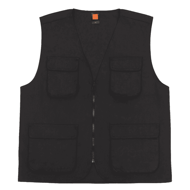 Canvas Utility Vest with Four Pockets — View 3