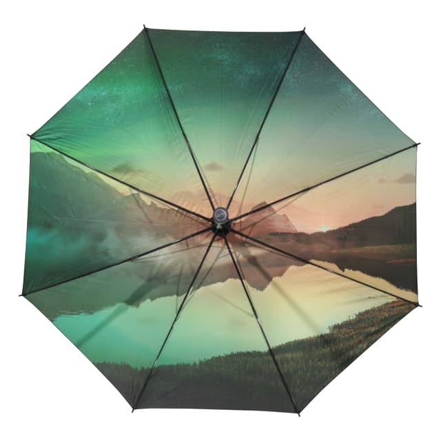 Premium 27-Inch Golf Umbrella with Fibre Frame and Logo Print — View 5