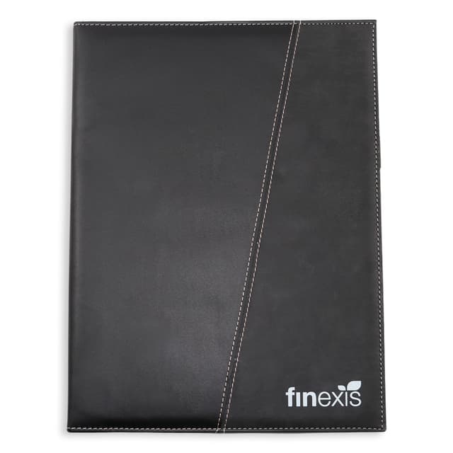 Classic A4 PU Leather Conference Folder with Notepad — View 5