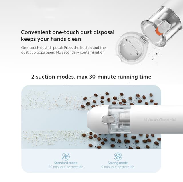 Xiaomi Cordless Mini Handheld Vacuum Cleaner for Desk and Car — View 4
