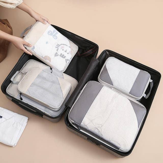4-Piece Compression Travel Packing Cube Set — Water-Repellent Nylon — View 4