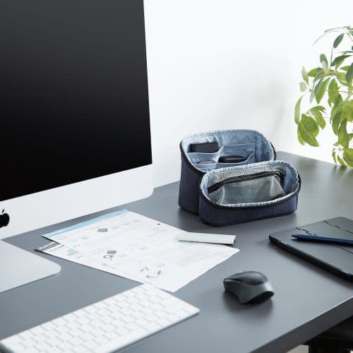 Elecom Self-Standing Desk Gadget Organizer Pouch — View 3
