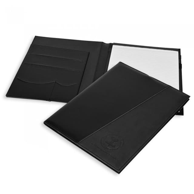 Classic A4 PU Leather Conference Folder with Notepad — View 3