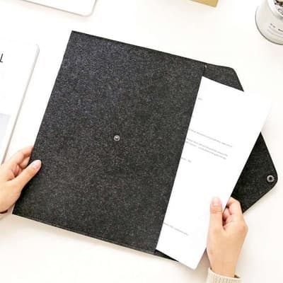 14 inch Felt iPad and Document Carry Folder — View 5