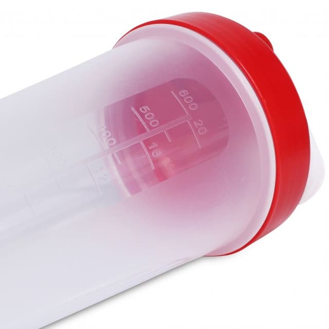 BPA-Free 600ml Protein Shaker Bottle with Steel Mixing Ball — View 2