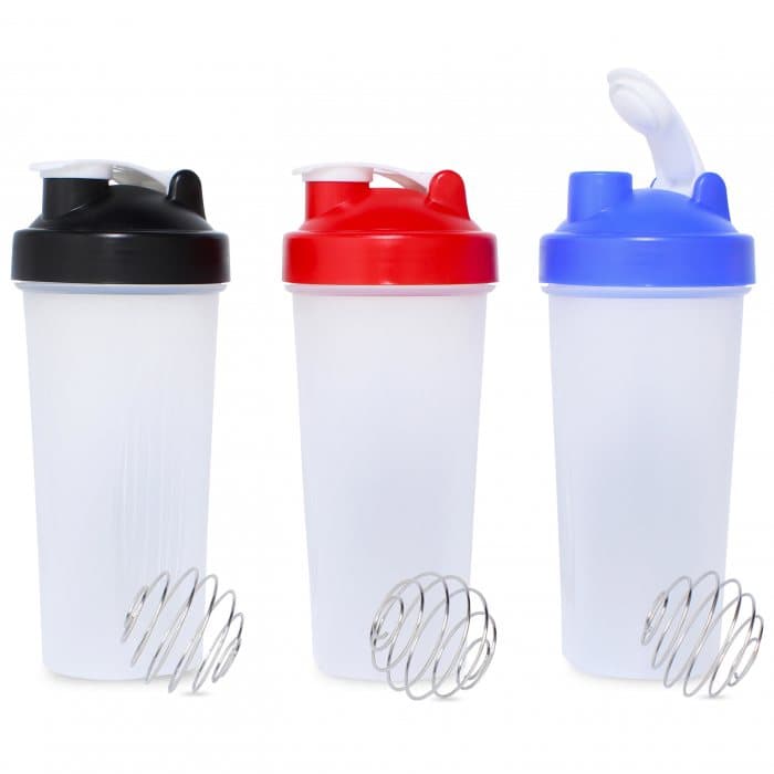 BPA-Free 600ml Protein Shaker Bottle with Steel Mixing Ball — View 1