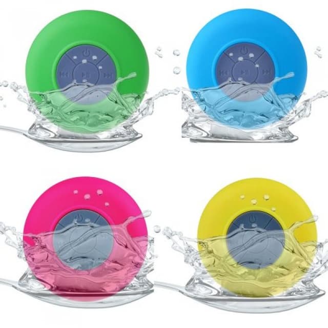 Waterproof Bluetooth Shower Speaker with Suction Cup Mount — View 2