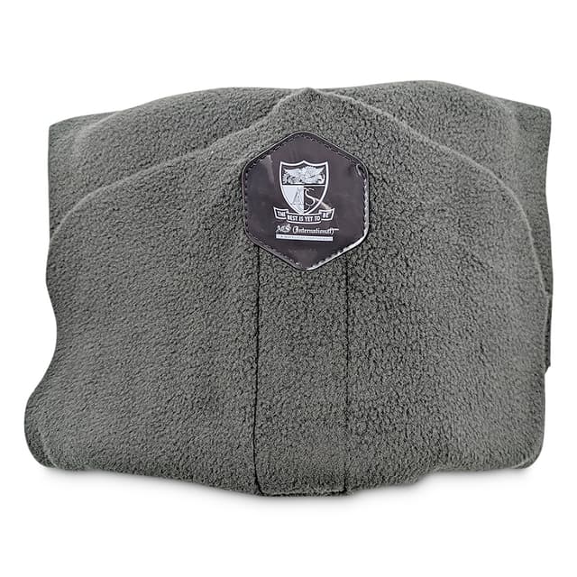 Ergonomic Neck Support Travel Pillow with Hypoallergenic Fleece Wrap — View 5