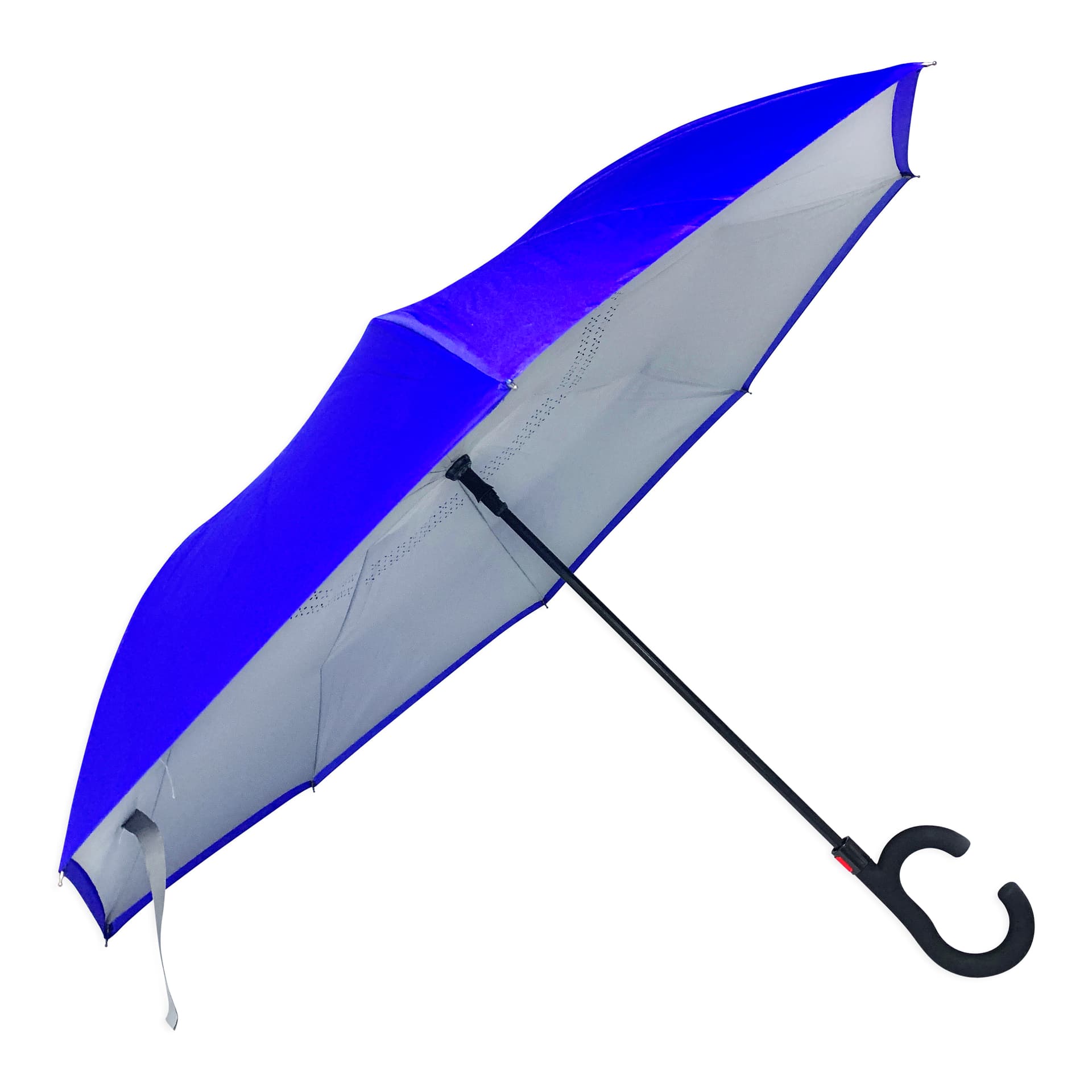Auto-Open Inverted Umbrella — Double-Layer Fiberglass Frame, 48-Inch Arc — View 1