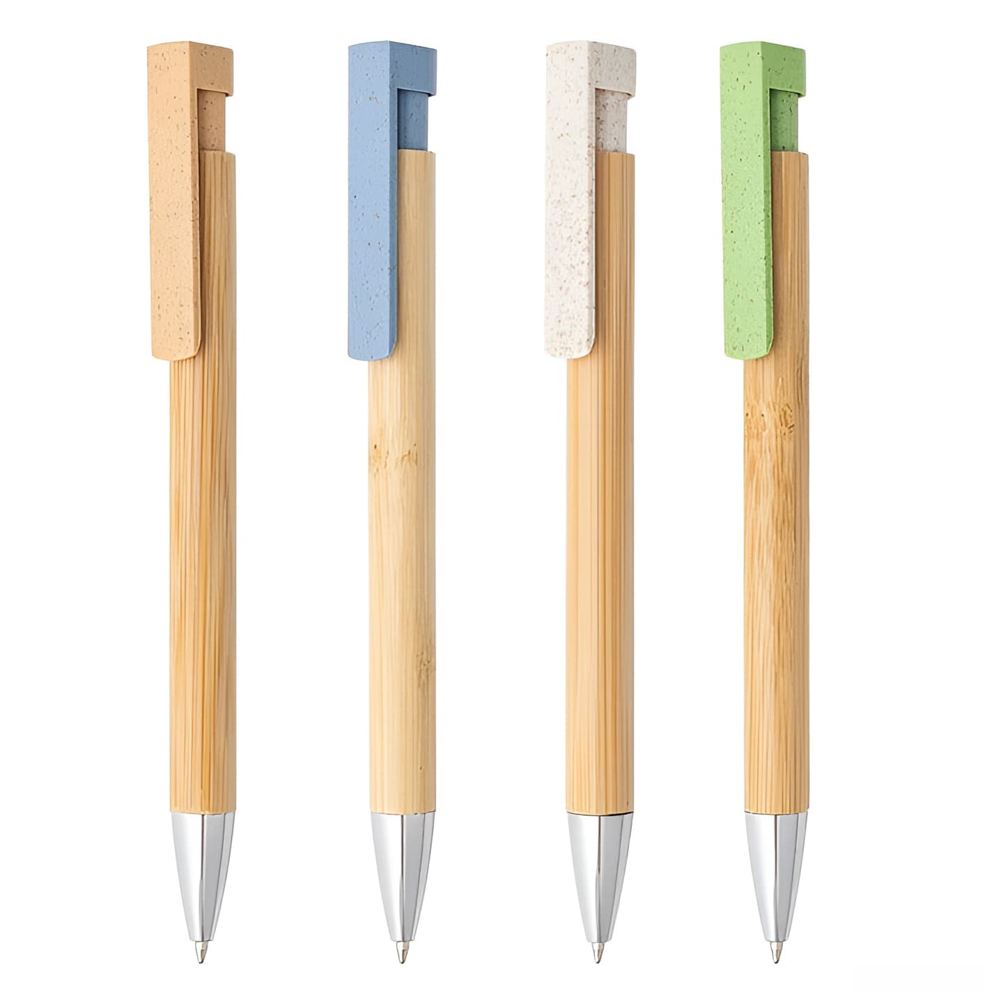 Eco-Friendly Bamboo and Wheat Straw Ballpoint Pen — View 1