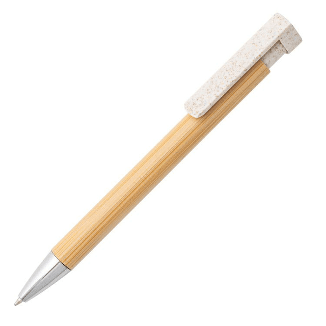 Eco-Friendly Bamboo and Wheat Straw Ballpoint Pen — View 5