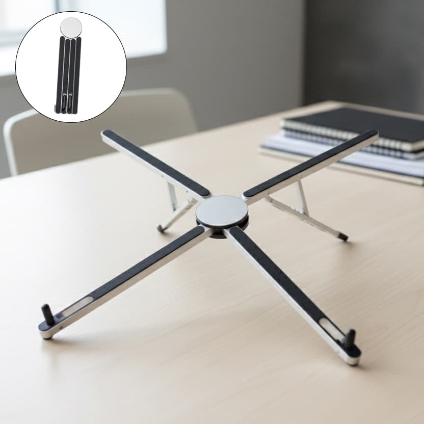 Adjustable Portable Laptop Stand for Ergonomic Desk Setup — View 1