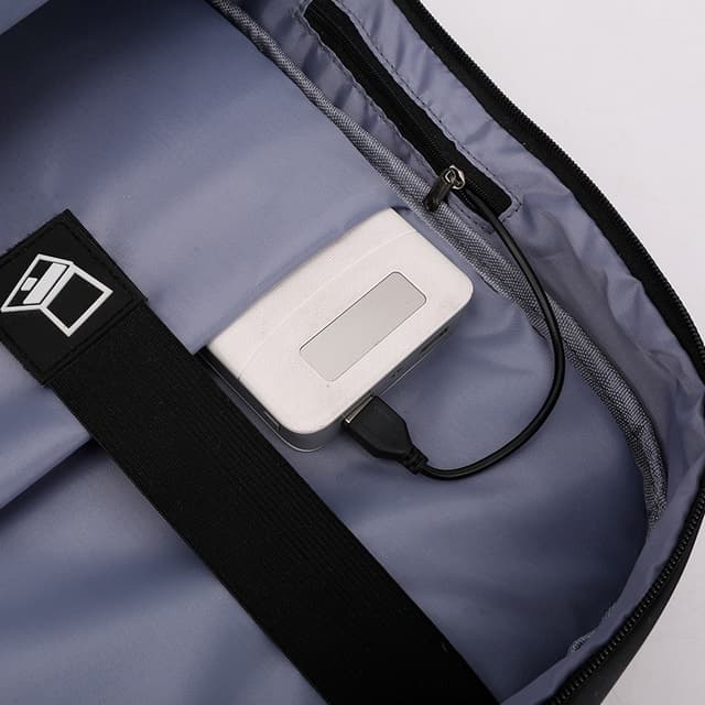 Anti-Theft Laptop Backpack with USB Charging and Earphone Port — View 3
