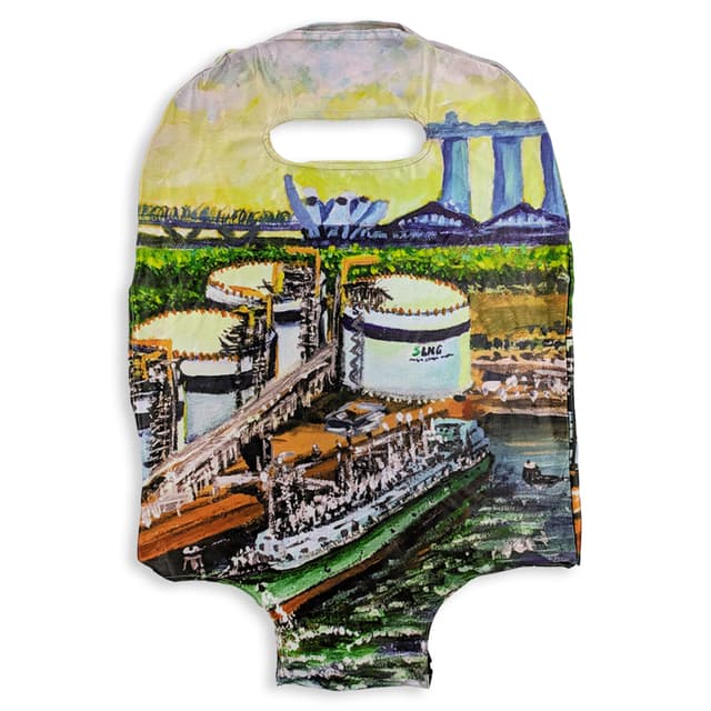 Custom Printed Spandex Luggage Cover for Brand Visibility — View 3